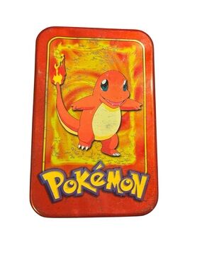 Pokemon Charmander Tin Case - Red, Yellow